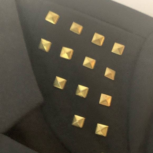 Dynamite Black Blazer With Gold Studs on Shoulders - Picture 4 of 8